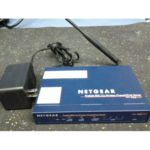 Netgear ProSafe Wireless Firewall/Printer Server FWG114P 4Port Allsold.ca Buy & Sell Used